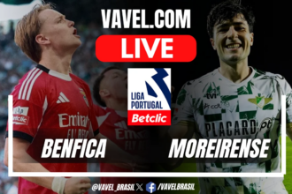 Benfica Moreirense marcador en vivo 2-1
