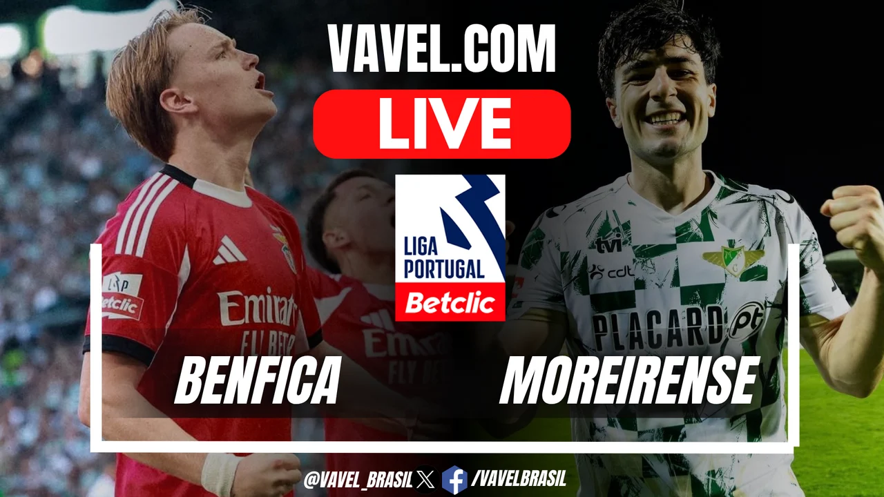 Benfica Moreirense marcador en vivo 2-1