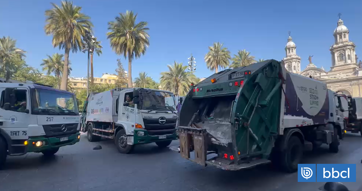 Manifestación recolectores Santiago