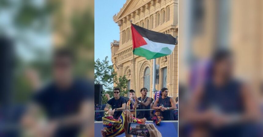 Defensa Israelí ataca a Yamal por bandera palestina