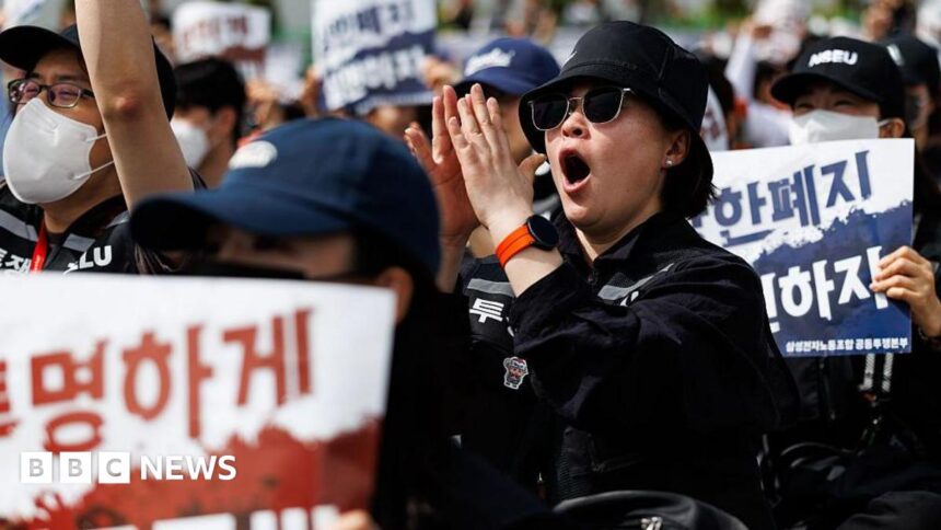 Samsung: huelga suspendida, piden bonus IA