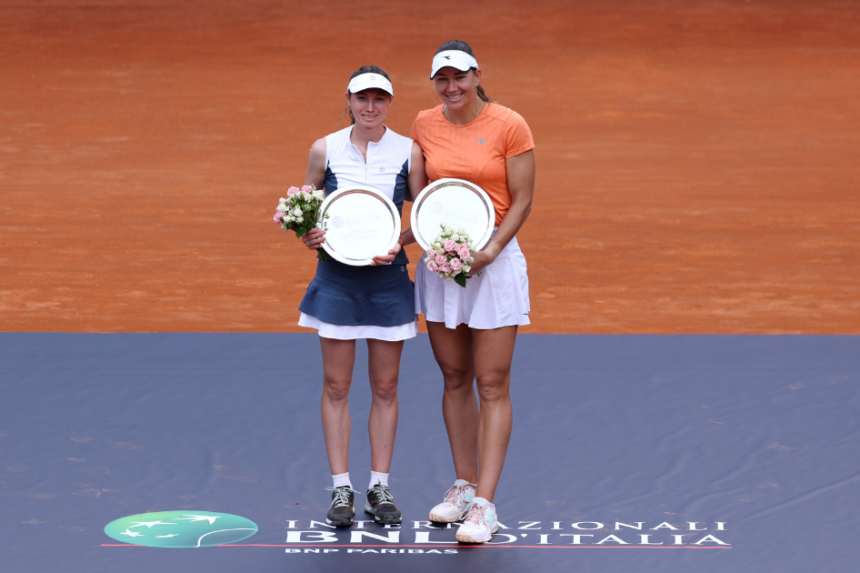 Bucsa y Melichar, subcampeonas Roma dobles