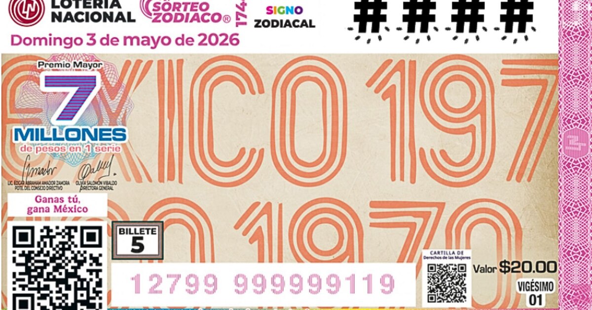 Resultados Zodiaco 1744 3 Mayo
