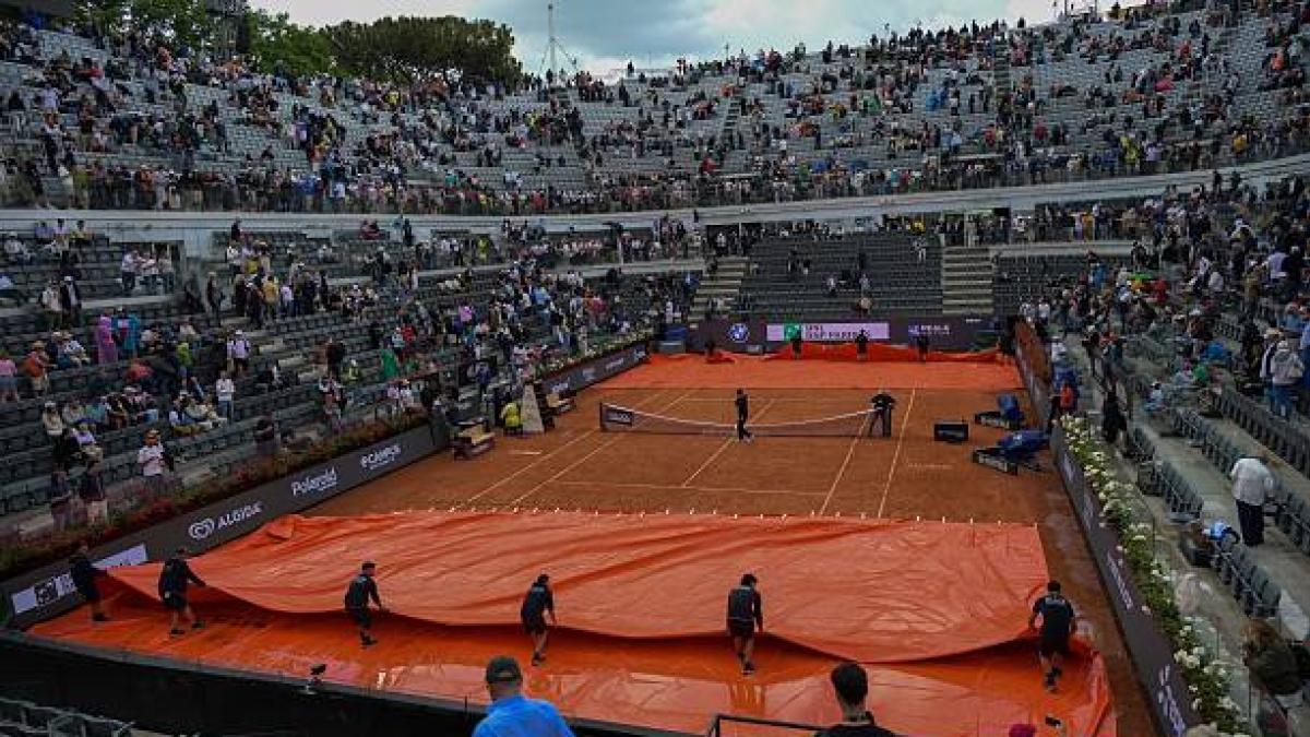 Lluvia retrasa debut Zverev Djokovic ATP Roma
