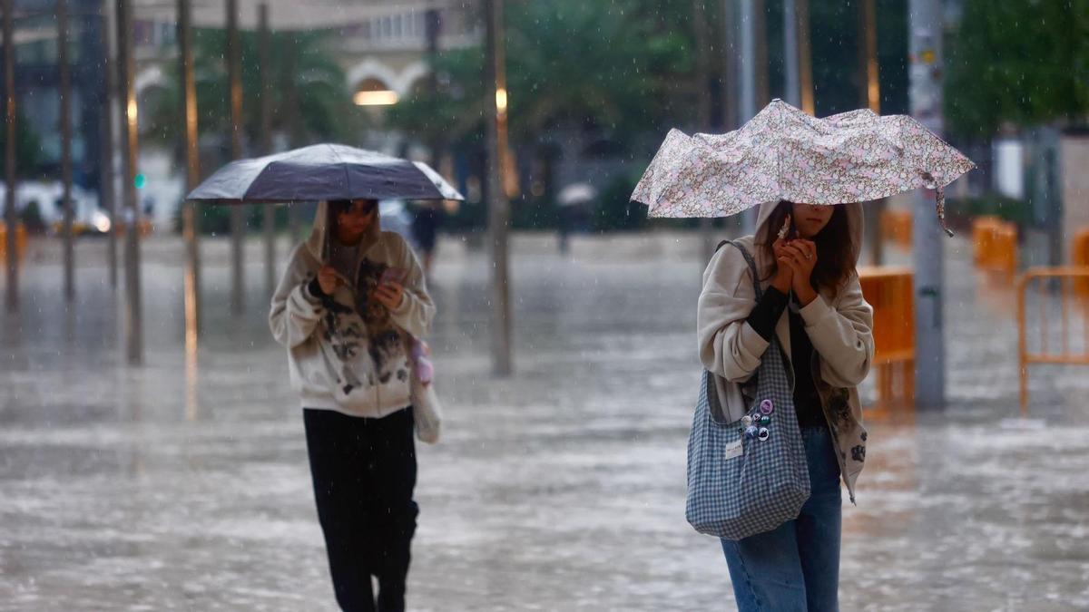 Alerta lluvia y granizo Valencia