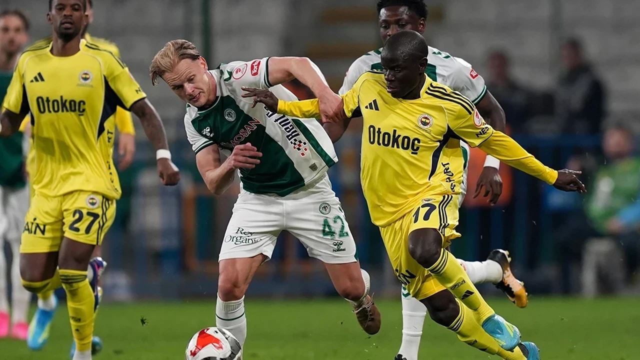 Formaciones Konyaspor-Fenerbahçe listas
