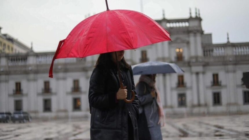 Lluvia Santiago miércoles hora exacta