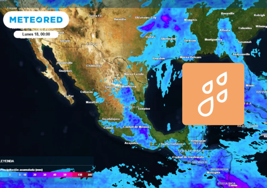 Pronóstico de lluvias y tormentas intensas por Meteored