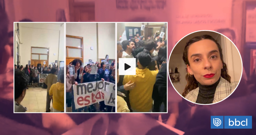 Diputada escupida y empujada en UChile