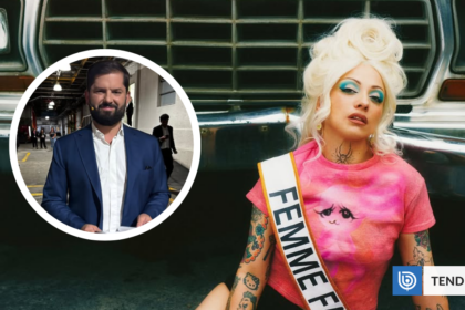 Boric fan en concierto de Mon Laferte
