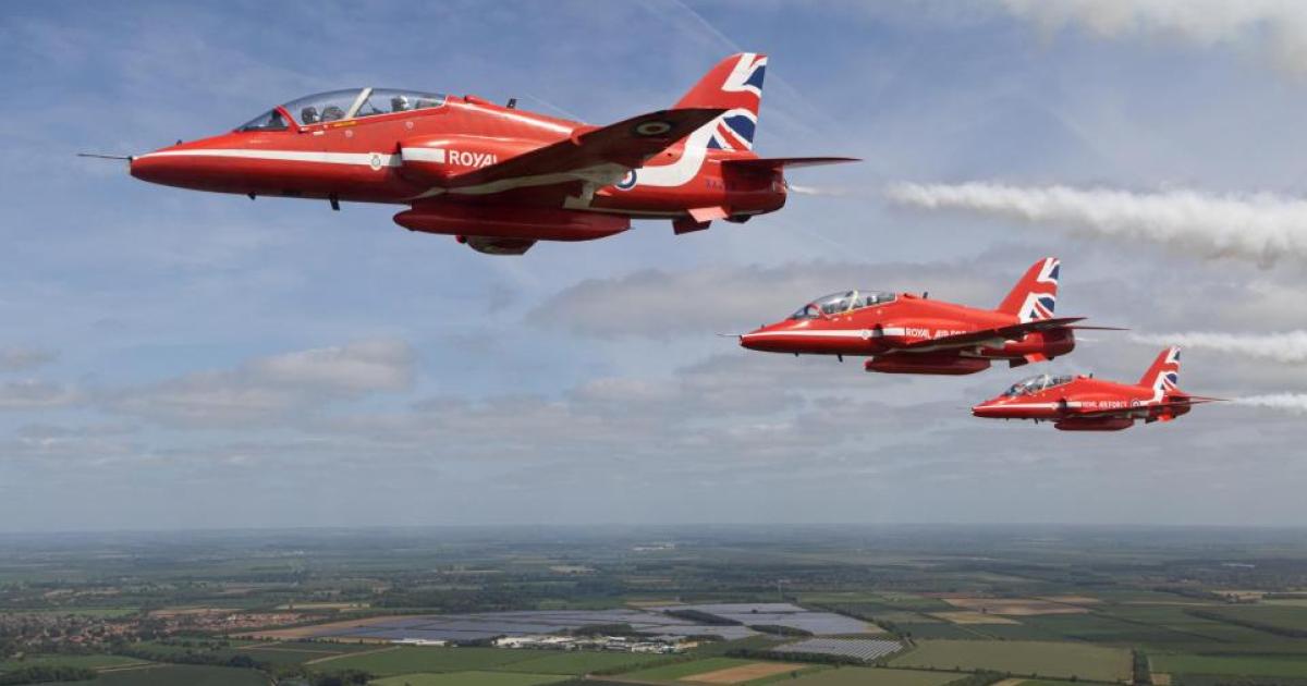 Vuelo Red Arrows Gales del Norte