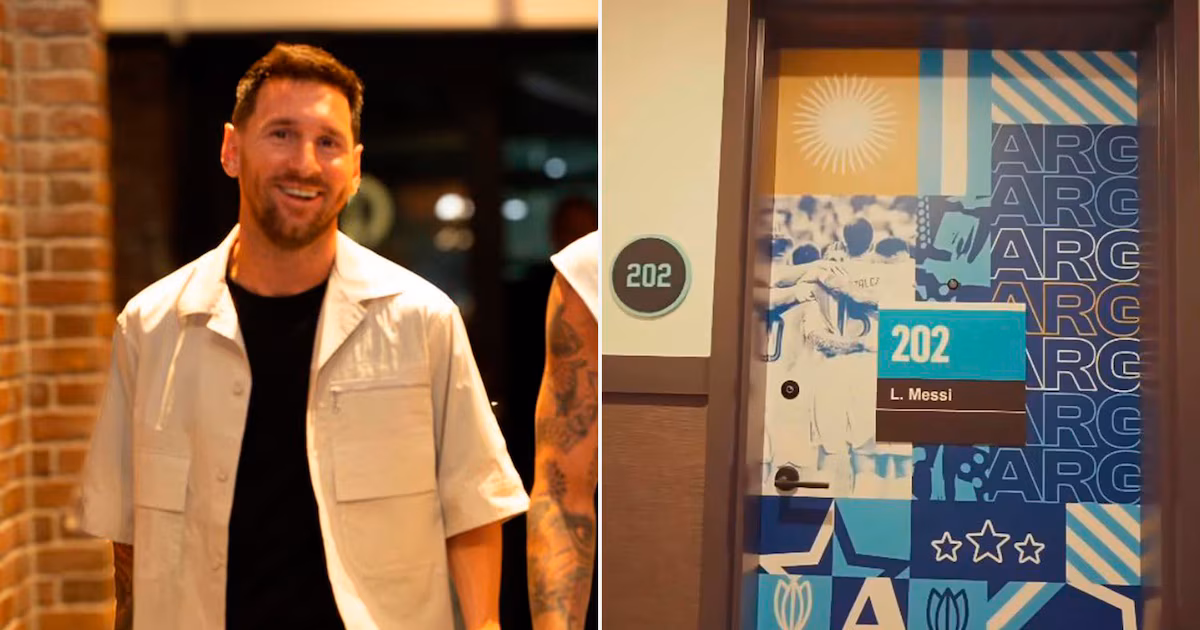 Habitación de Messi en hotel de Argentina sorprendió