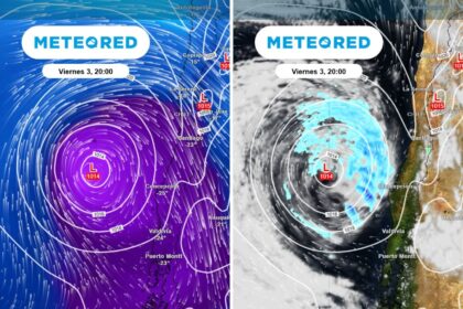 Heladas intensas y posibles lluvias llegarán a Santiago por ciclon