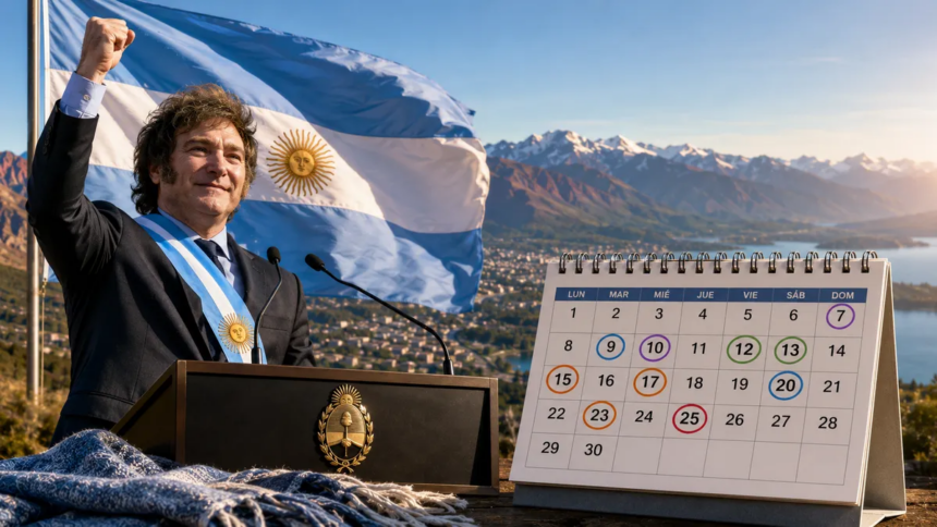 Feriado viernes 12, fin largo 4 días