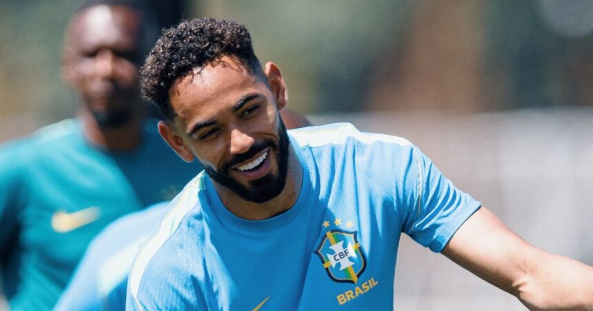 Matheus Cunha, la 9 de Brasil, desperdiciado