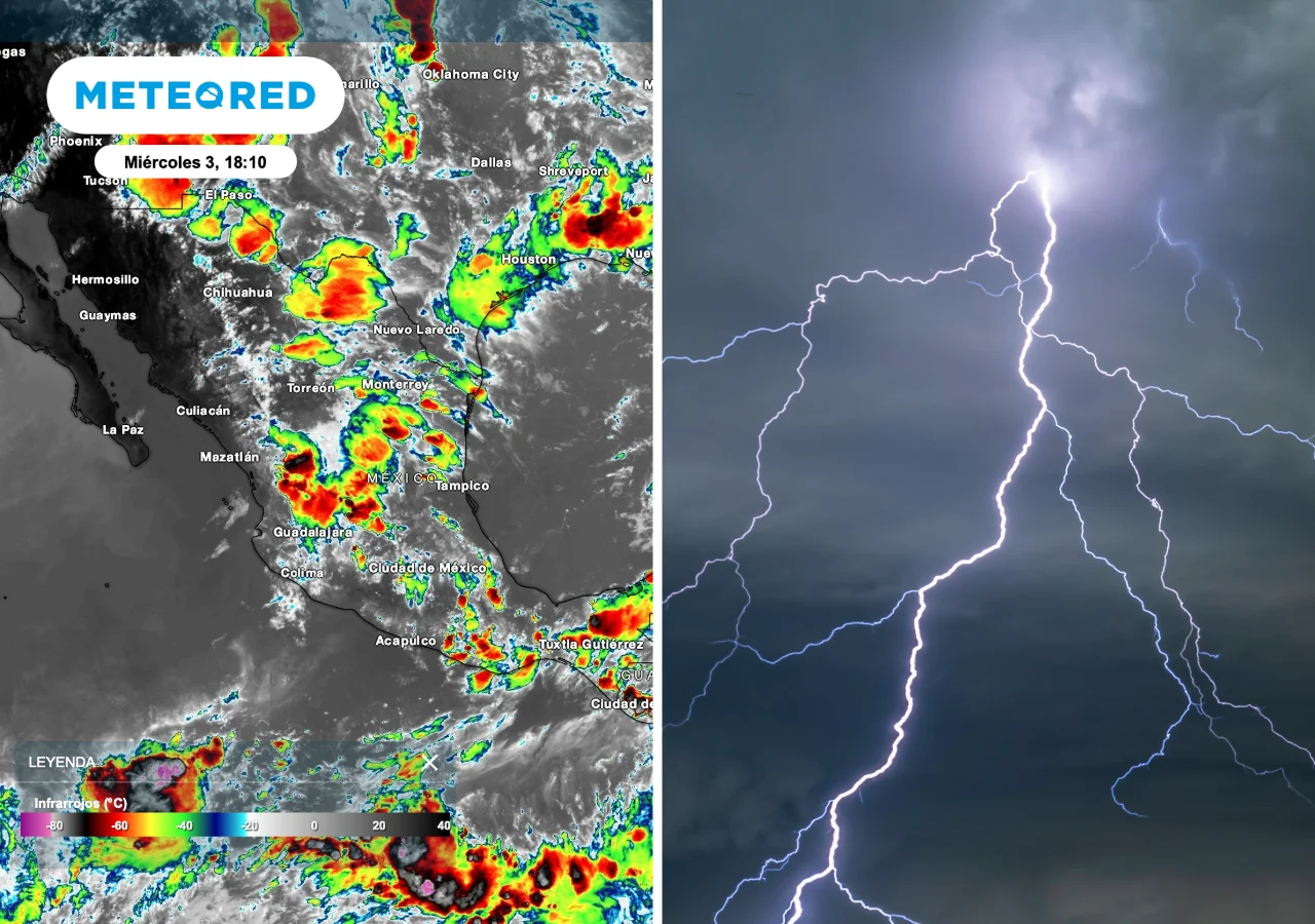 Jueves: Lluvias y tormentas en 8 estados de México