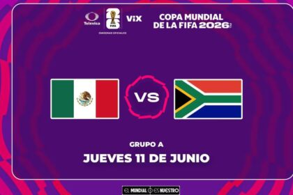 México Sudáfrica Mundial 2026: Ver y Horario
