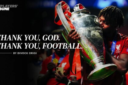 Gracias Dios y fútbol.