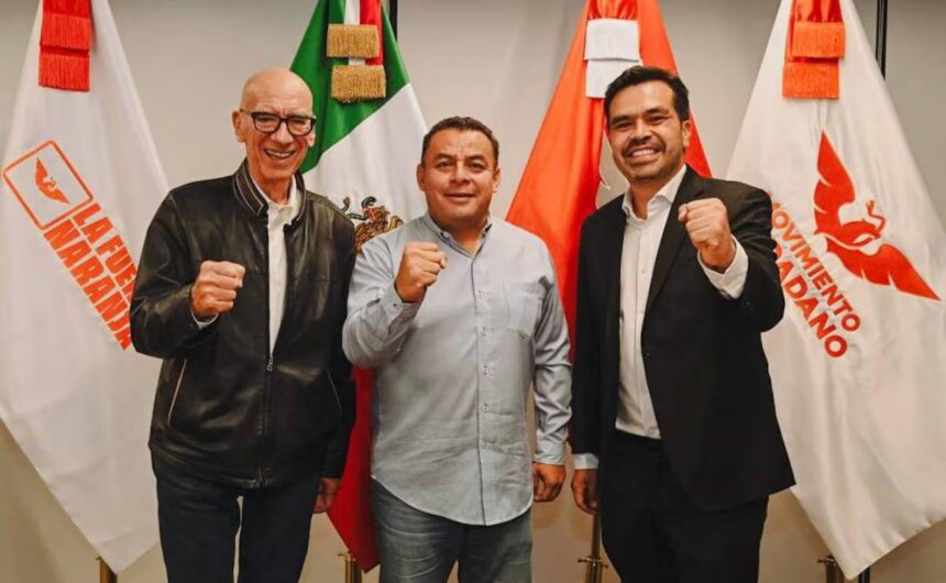 Dante y Máynez apoyan a Erubiel en su llegada a MC