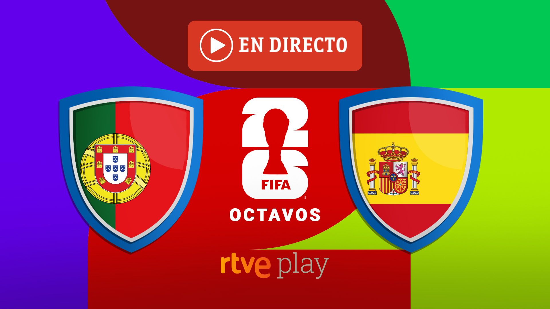 Portugal contra España en directo hoy por video