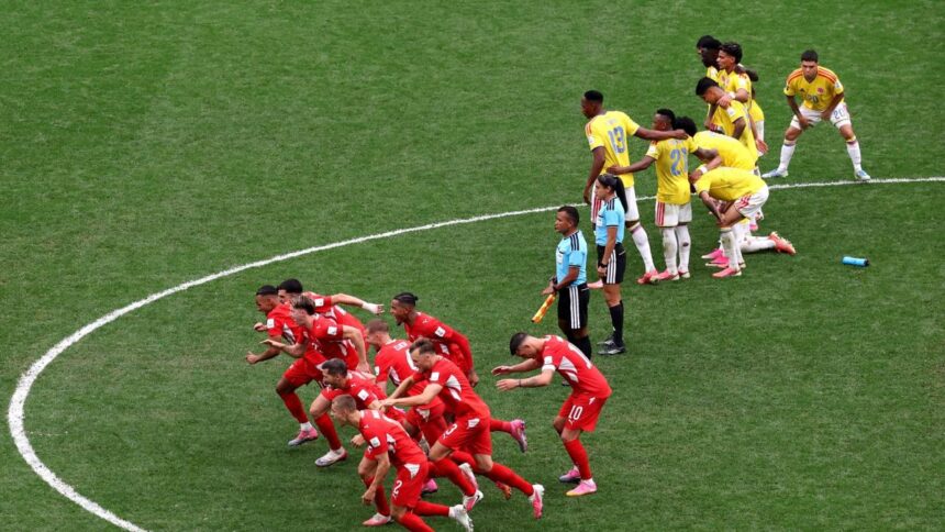 Suiza vence a Colombia en penales en el Mundial 2026