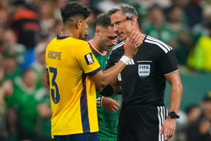 Vincic, el arbitro de la final del Mundial, sanciono a Hincapie