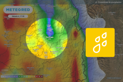 Lluvia en Santiago: inicio, intensidad y duración del sistema frontal