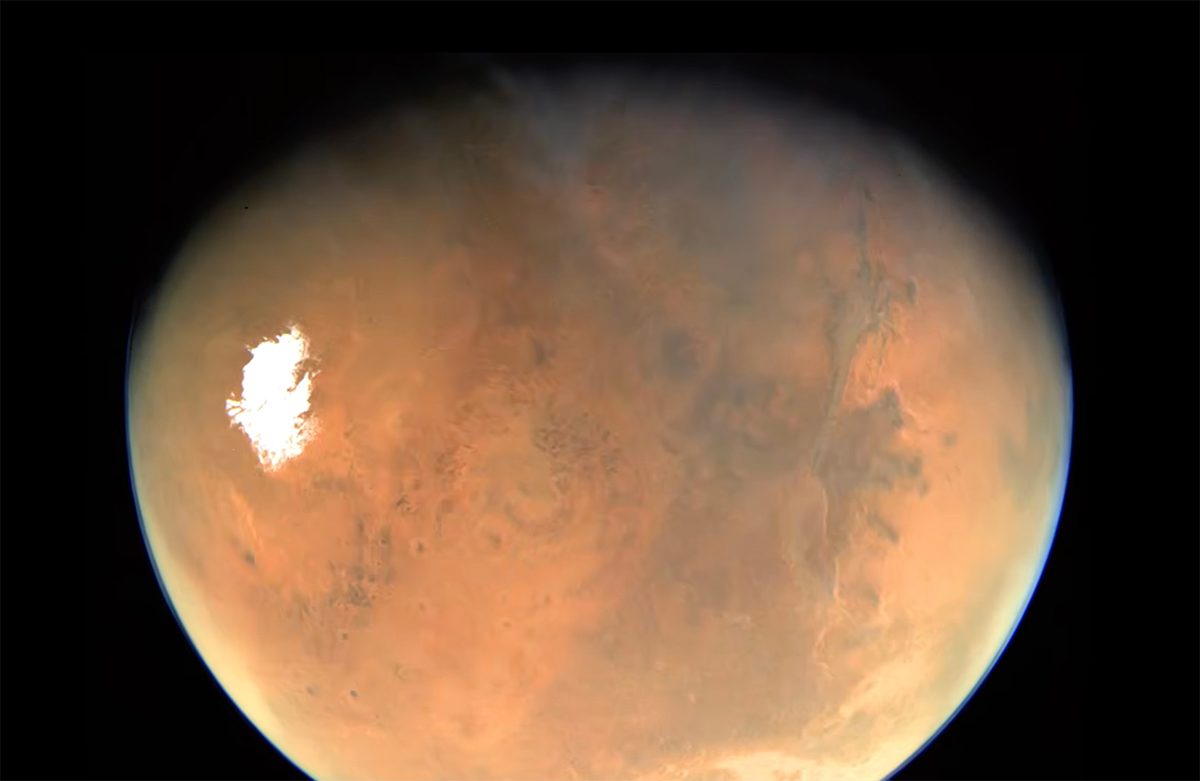 La NASA publica un video impresionante de su sobrevuelo a Marte