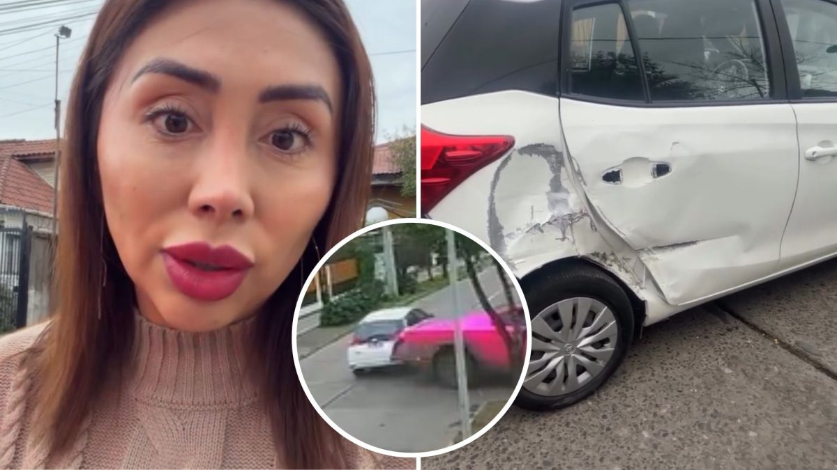 Naya Facil choco a su vecino y mostro el registro del accidente