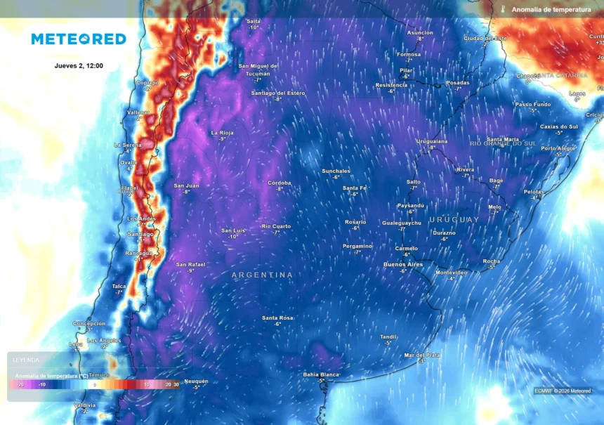 Ola polar en Argentina: duracion del frio y zonas con mas heladas