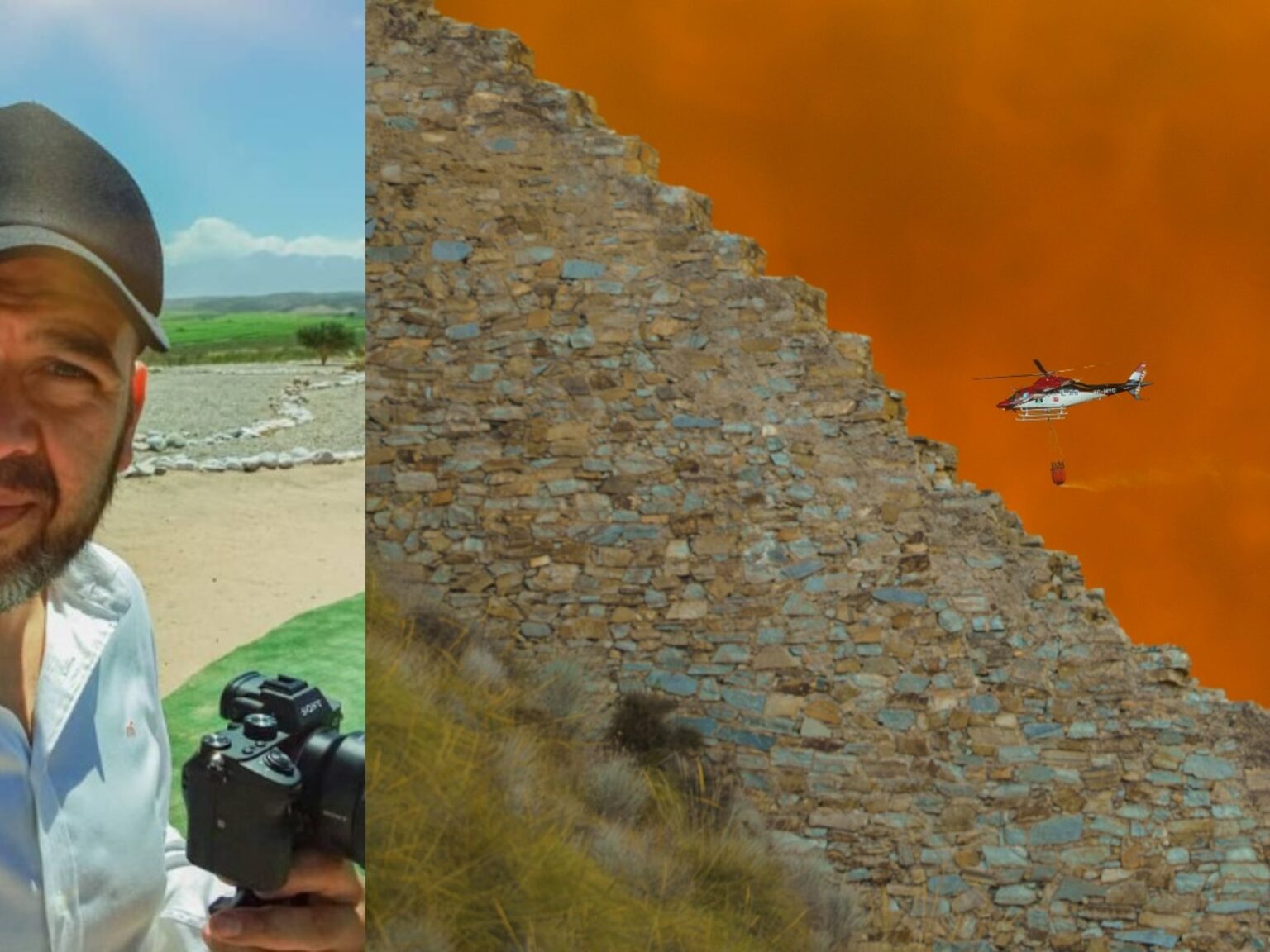 Fotografo argentino captura el voraz incendio forestal en Almeria