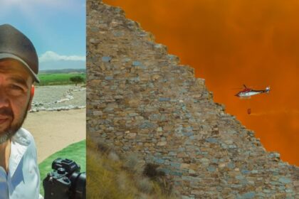 Fotografo argentino captura el voraz incendio forestal en Almeria