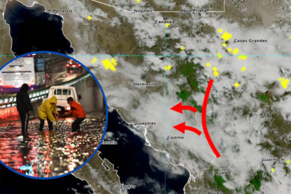 Preven lluvias intensas y crecidas de arroyos en Sonora este martes