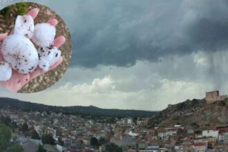 Granizo en el interior de Valencia