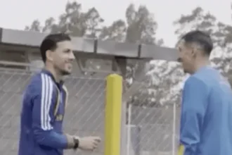 Rosario impactada: Paredes y Di María juntos