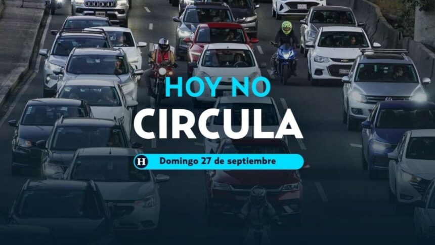 Doble Hoy No Circula domingos: ¿Sí? Autos 27 sept.
