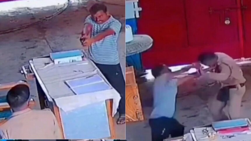 Recluso ataca a guardia en fuga | VIDEO